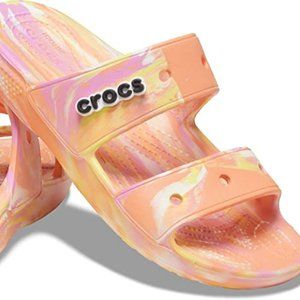 Crocs Unisex-Adult Classic Two-Strap Slide Sandals